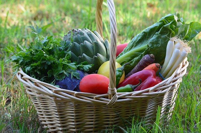 čerstvá zelenina v košíku